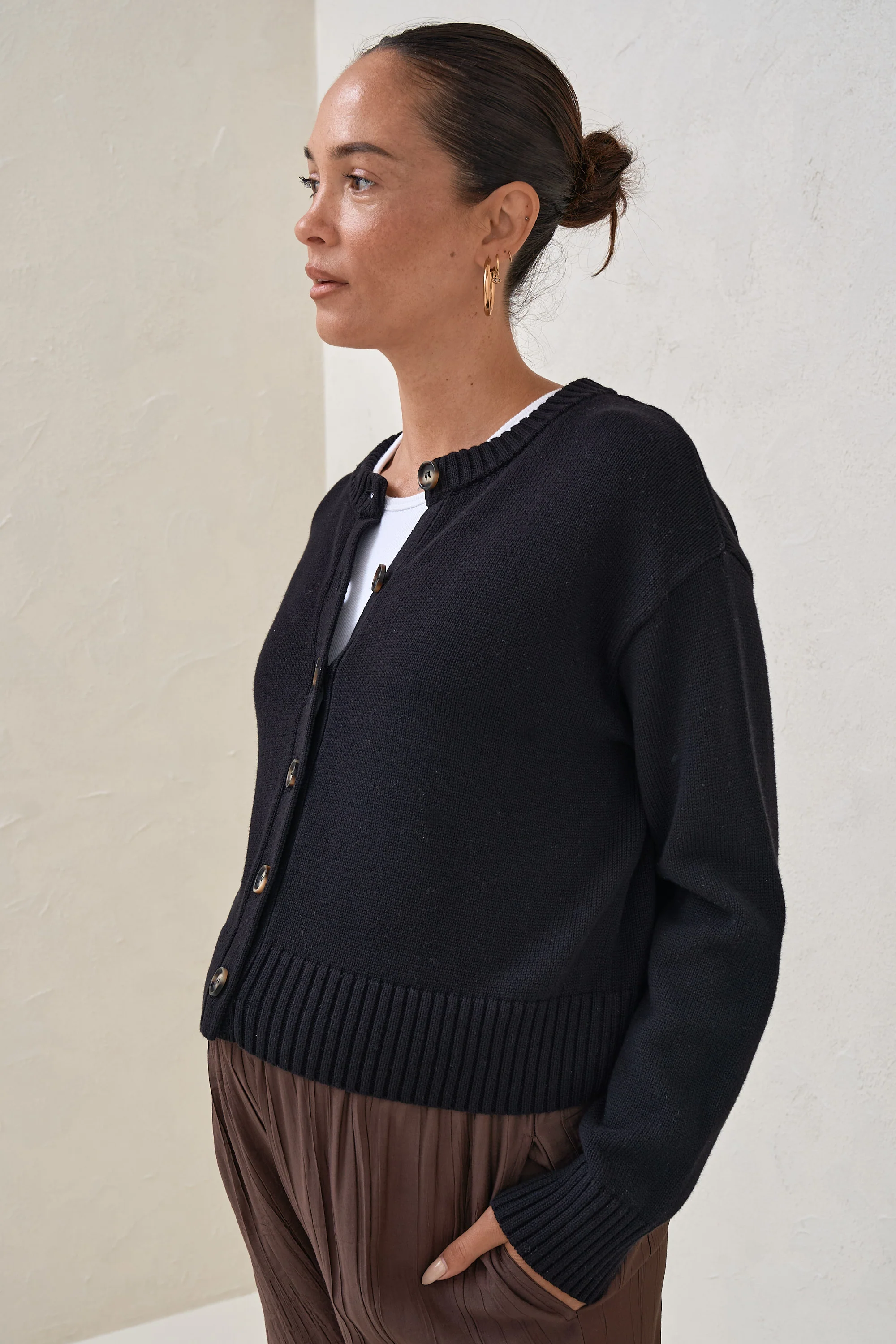 Live Light Cardigan - Black - Image 2