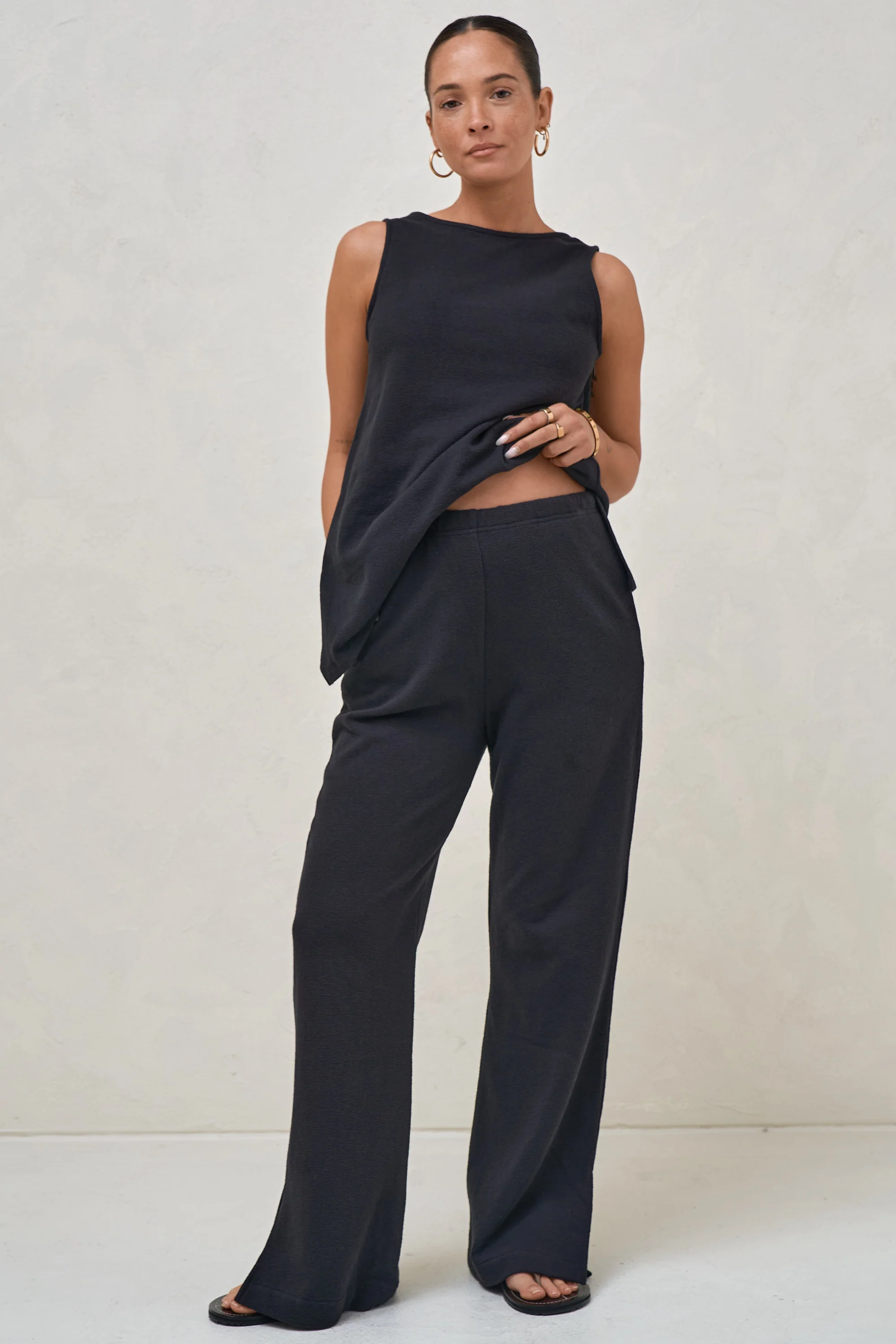 Kindred Split Pants - Black