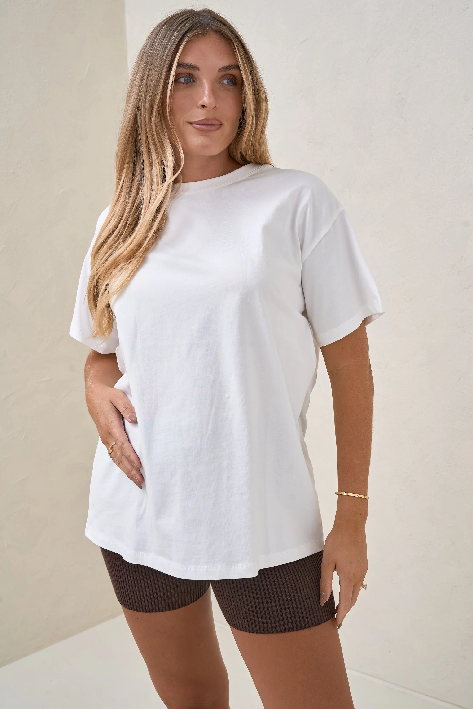 Basic Instincts Boxy Tee - White - Image 2