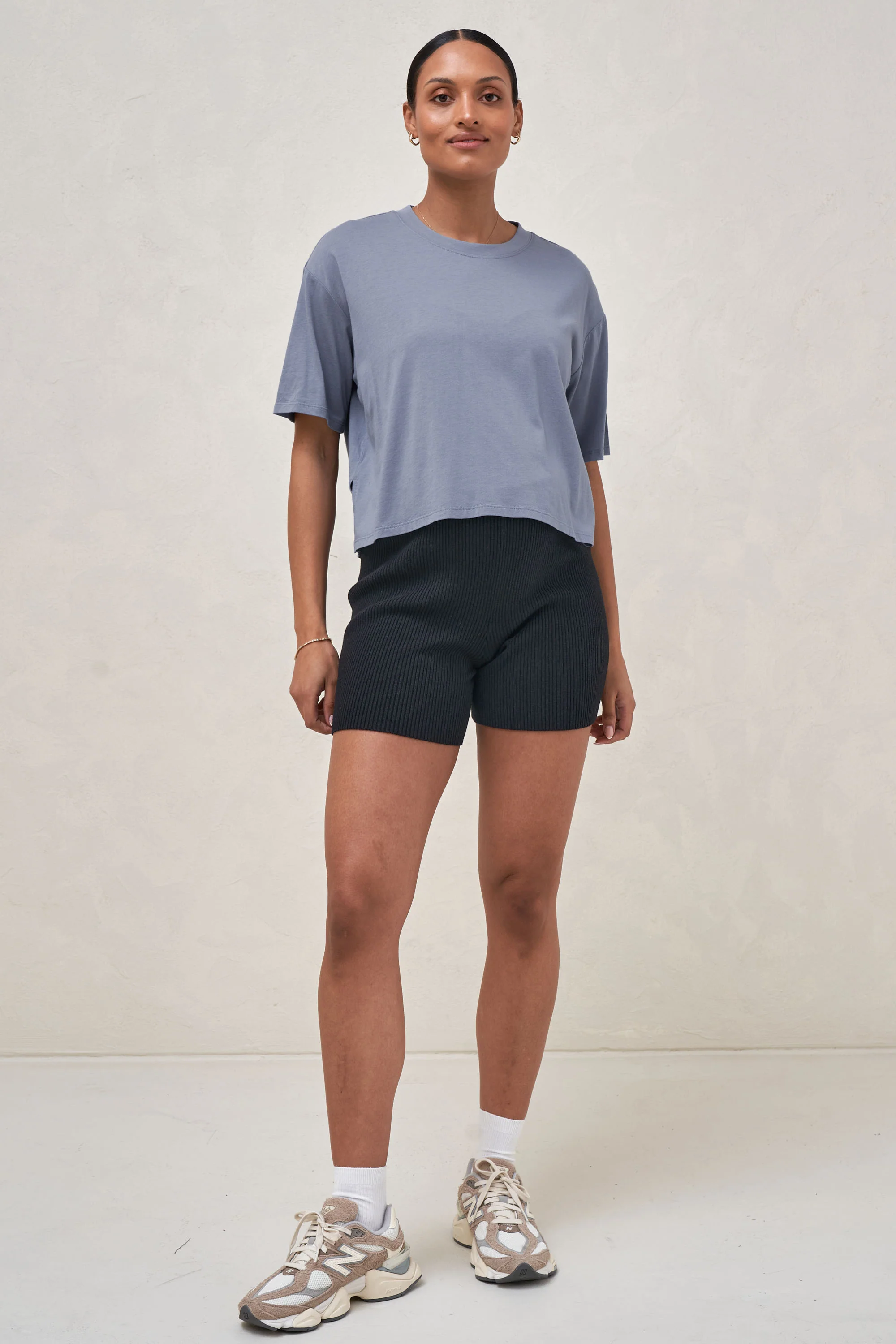 Into It Crop Tee - Blue - Image 5