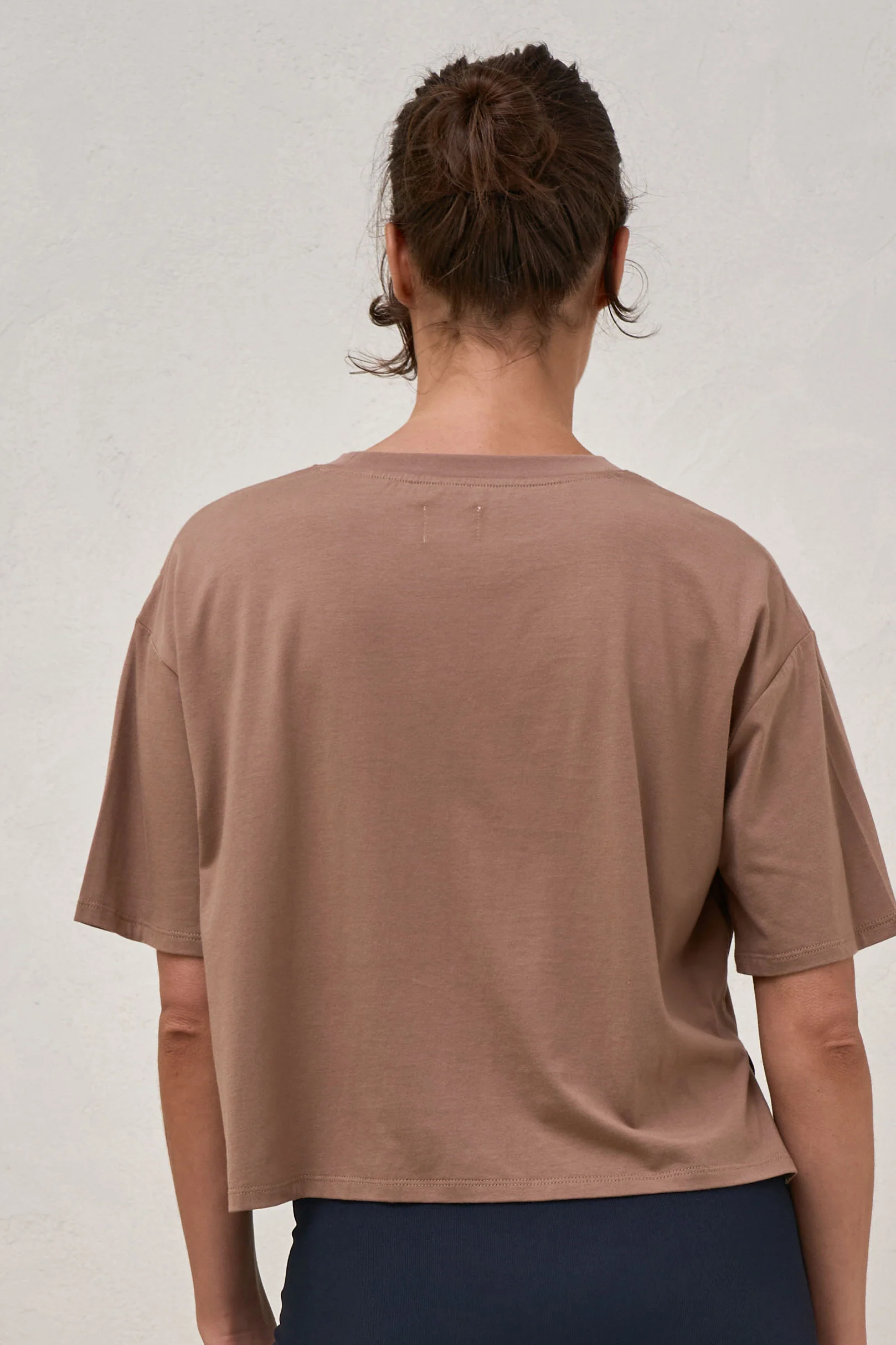 Into It Crop Tee - Brown* - Image 4