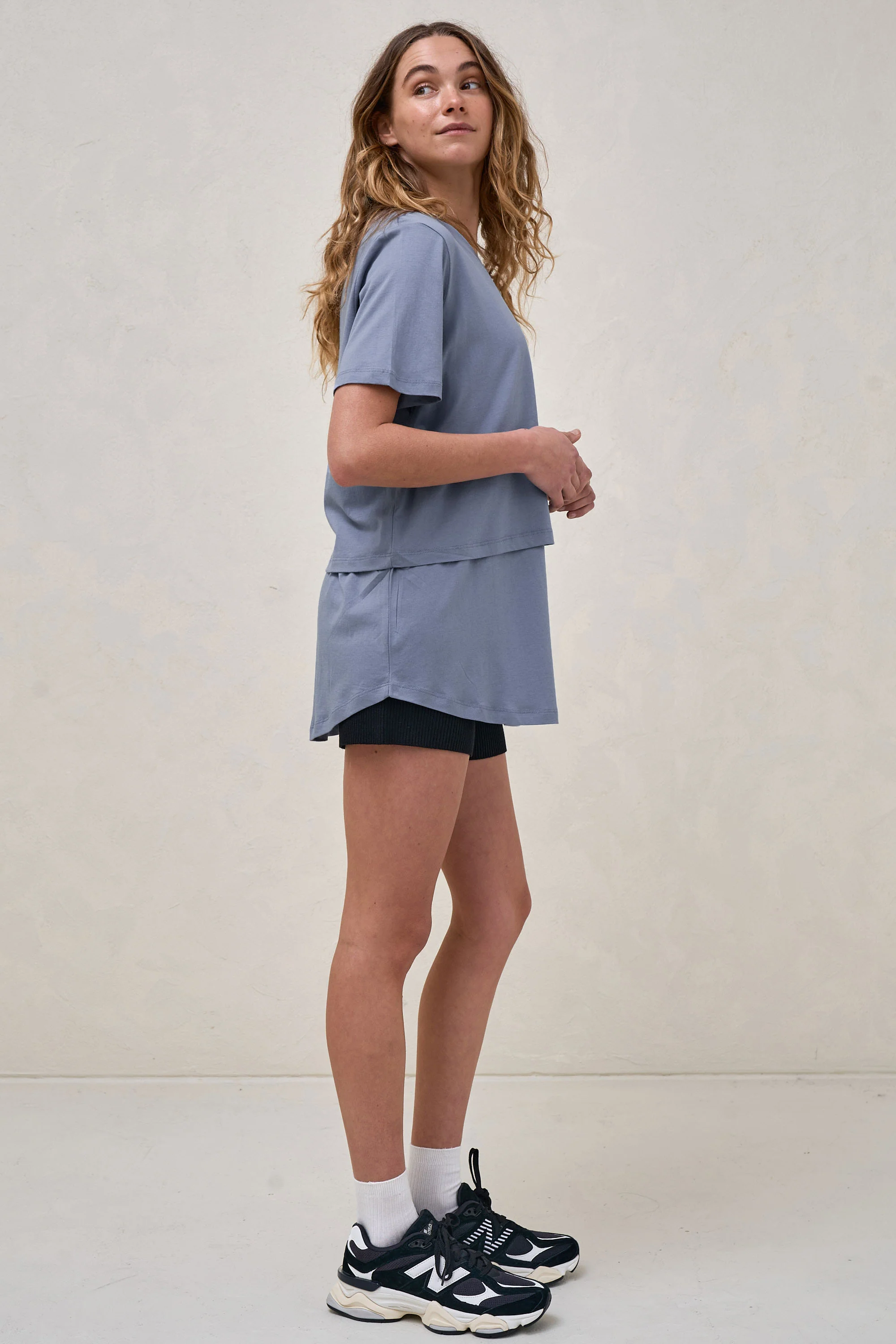 Me And You Nursing Tee - Blue - Image 7