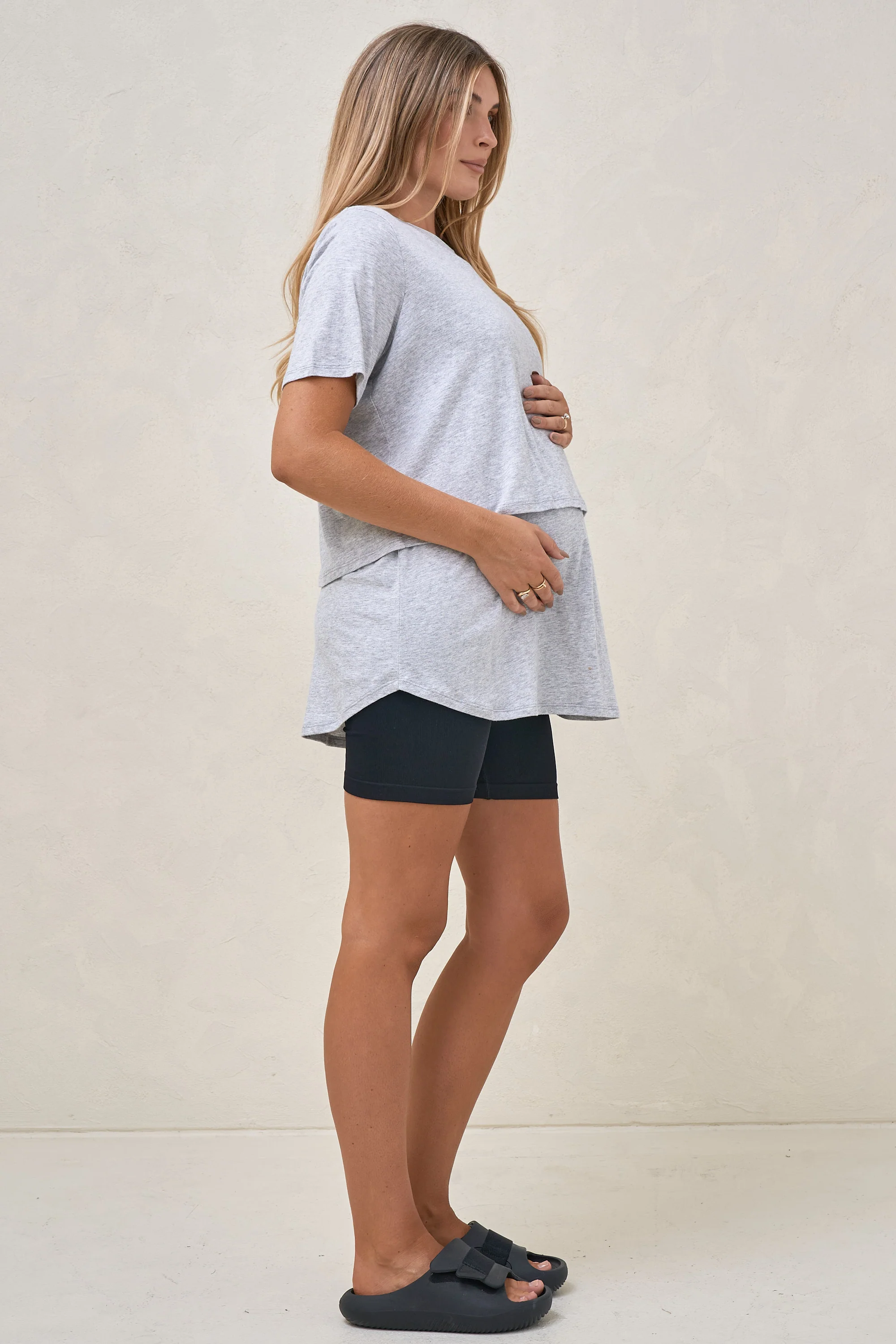Me And You Nursing Tee - Grey - Image 2