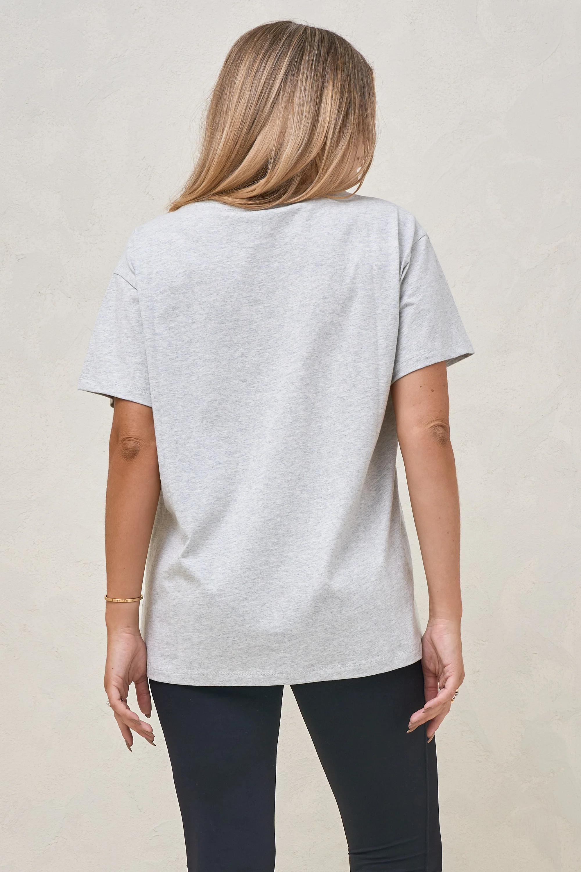 Basic Instincts Boxy Tee - Grey Marle - Image 3