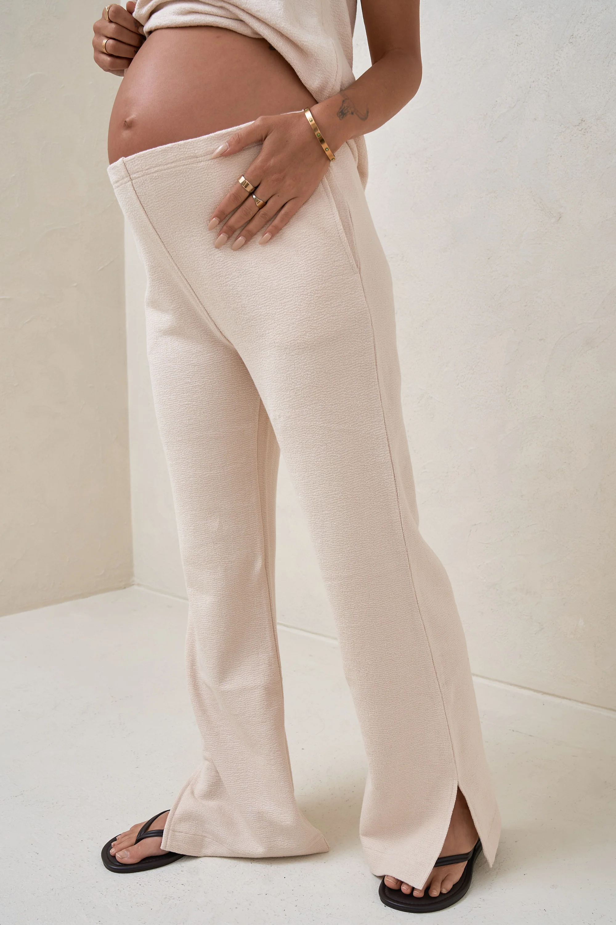 Kindred Split Pants - Almond - Image 3