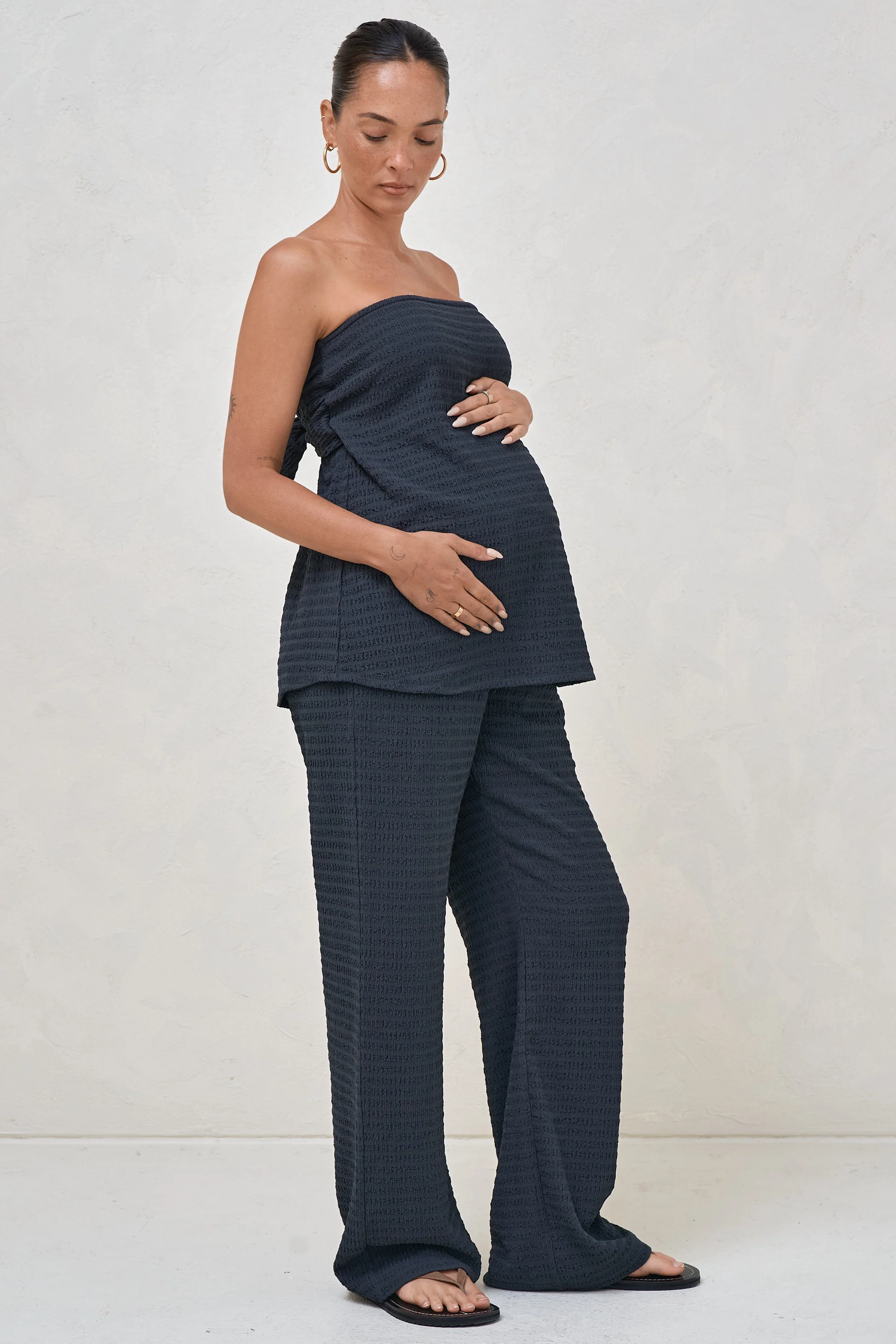 Mood Shift Strapless Top - Slate - Image 2