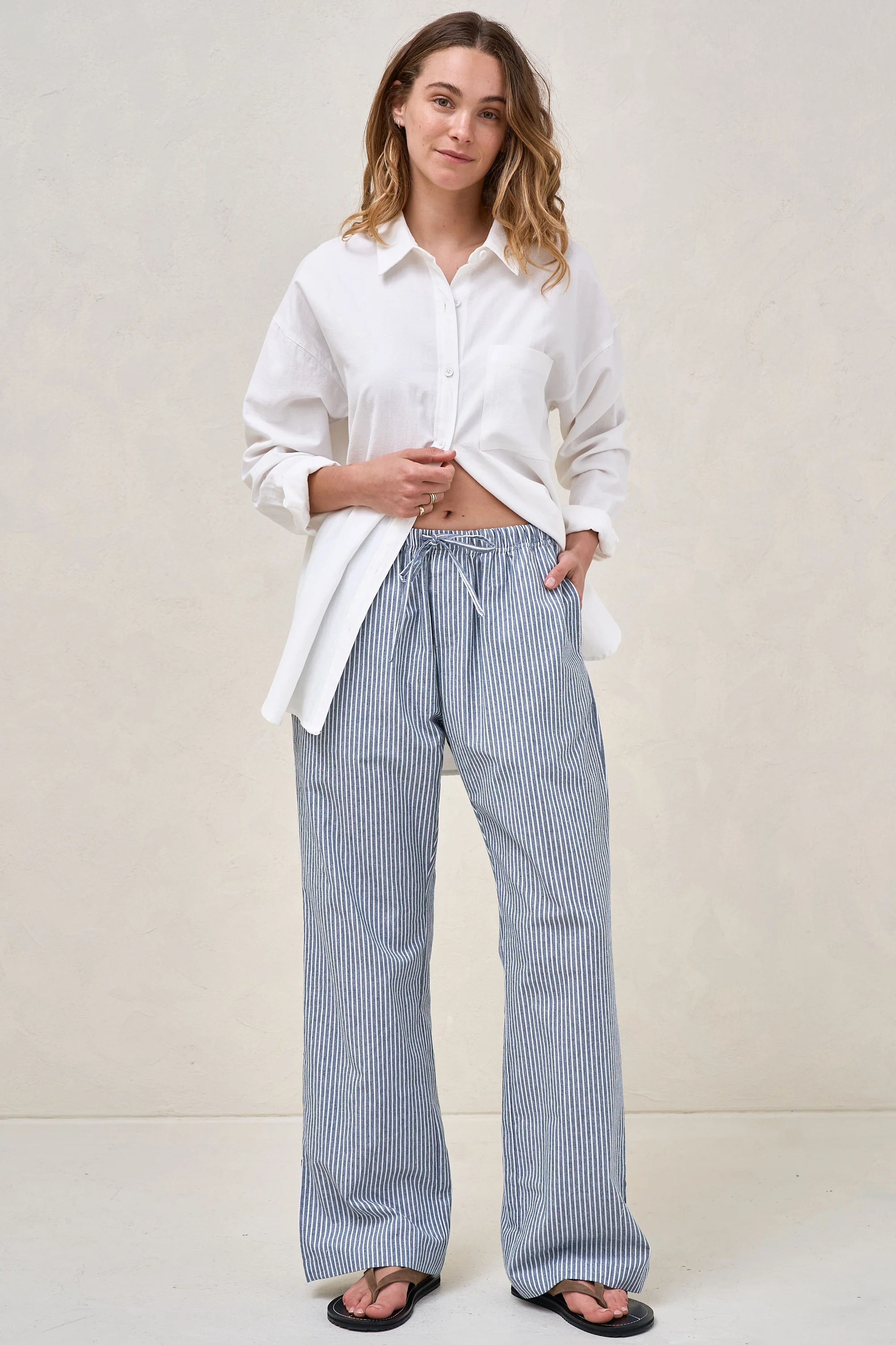 On The Line Pant - Navy Stripe - Image 10