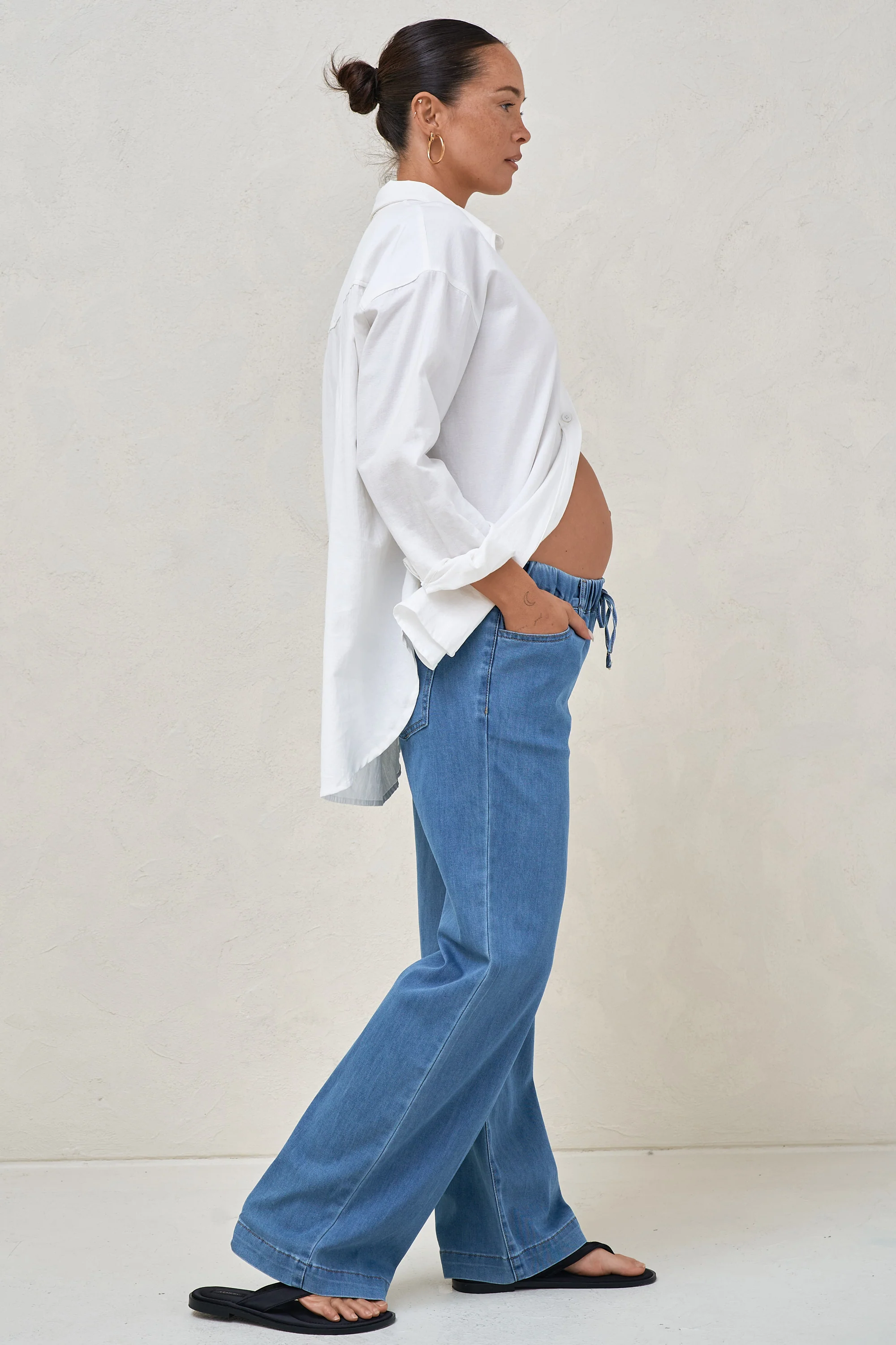Frequent Wide Leg Jean -Blue - Image 2