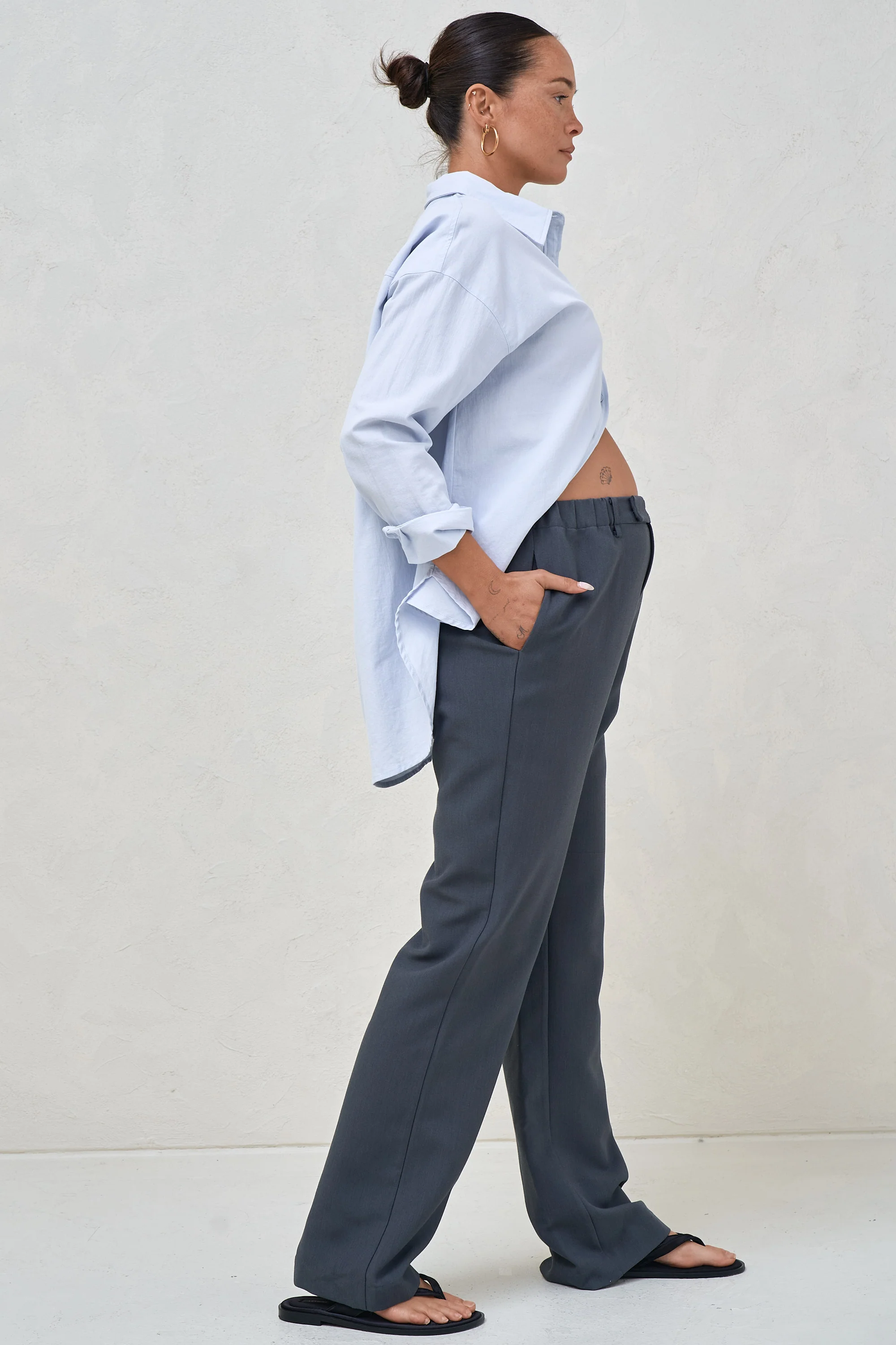 For Tomorrow Tailored Pant -Slate - Image 2
