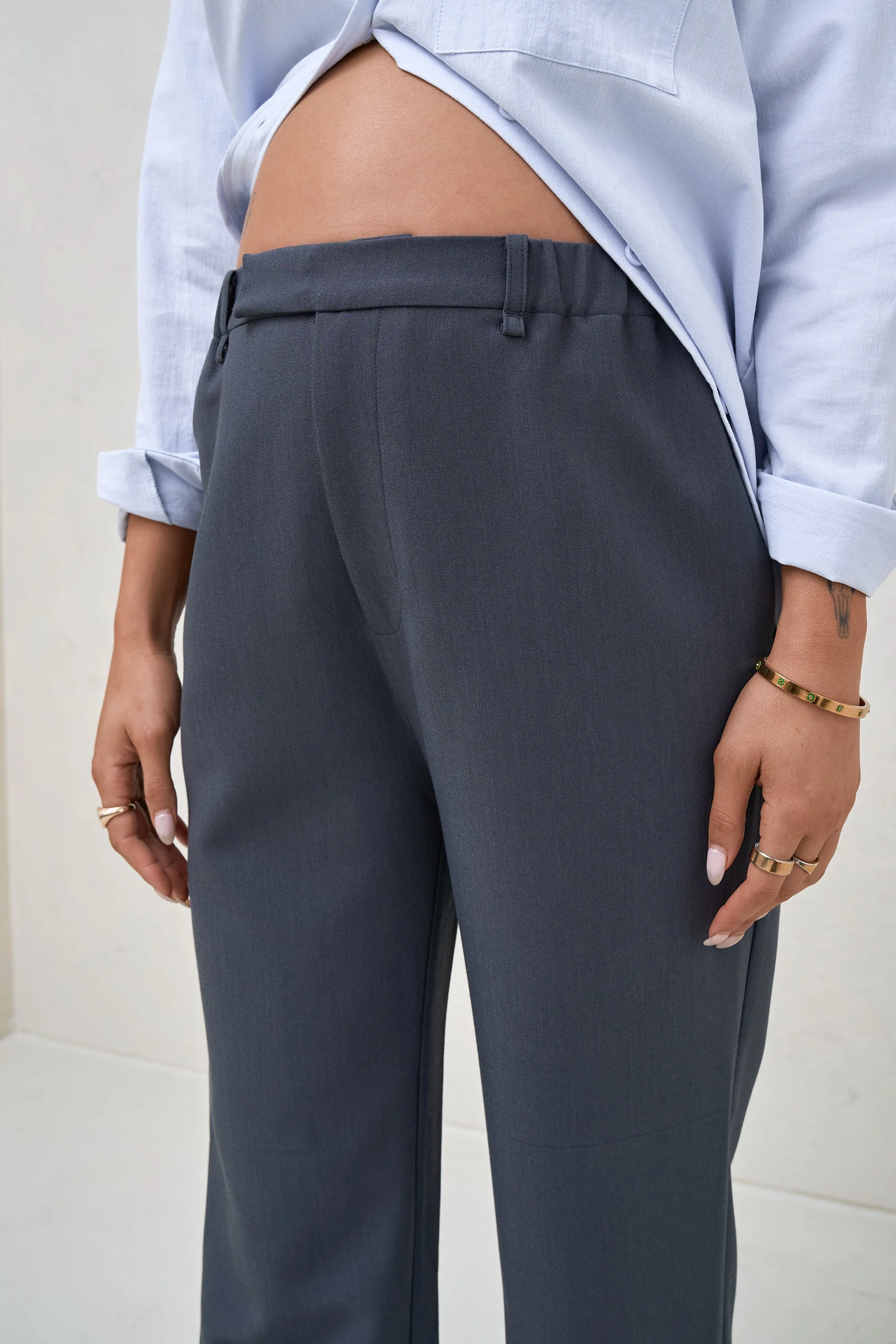 For Tomorrow Tailored Pant -Slate - Image 4