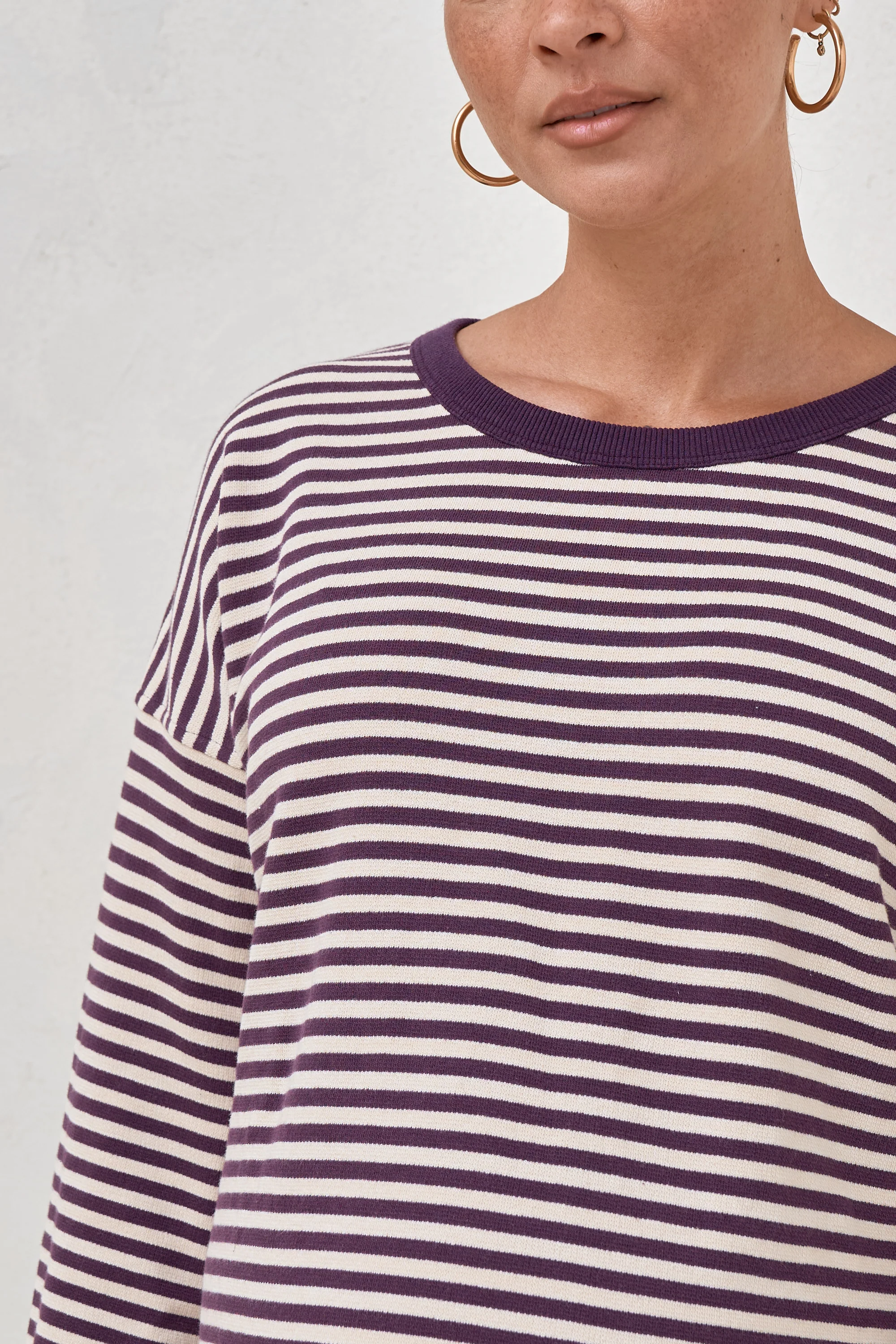 Outline Long Sleeve Top - Berry/Almond - Image 3