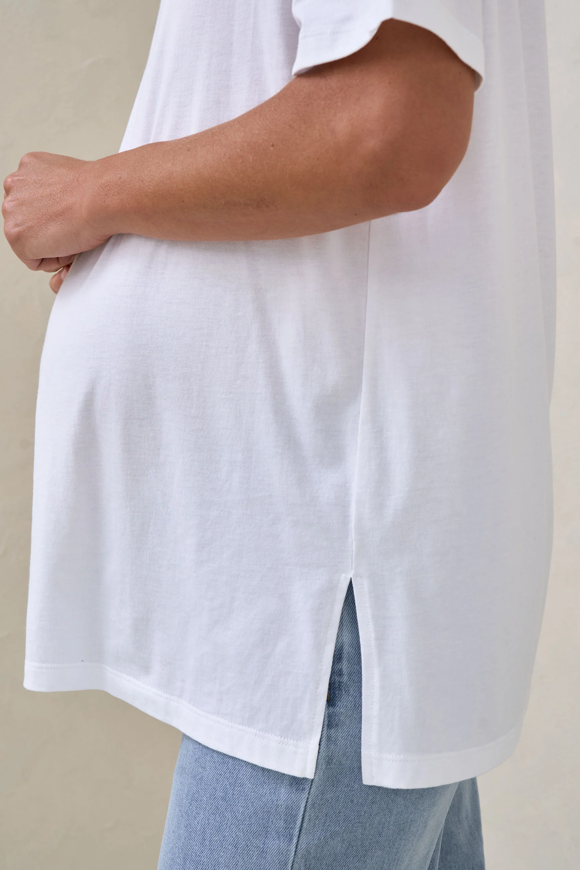 The Weekend Scoop Tee - White* - Image 3