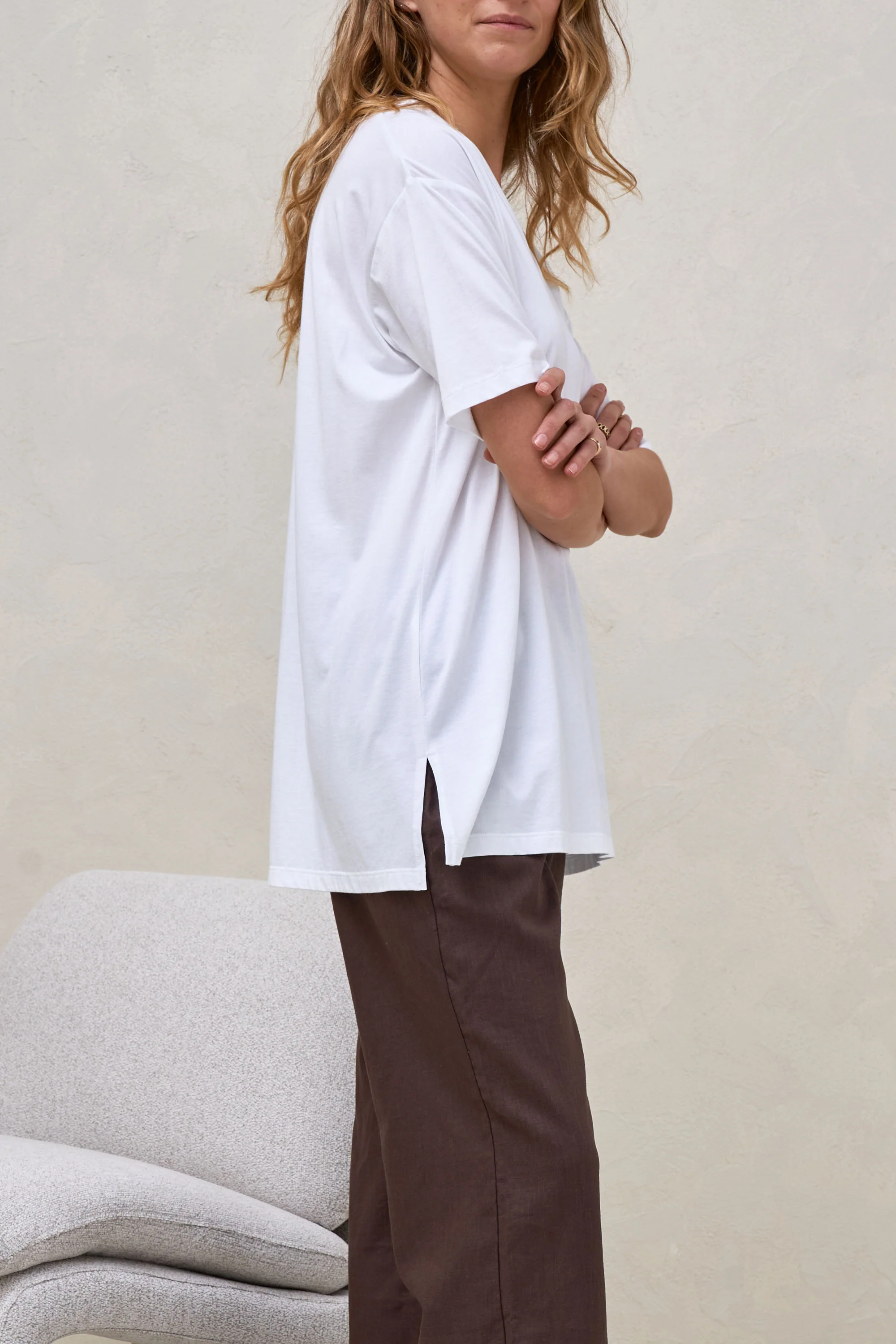 The Weekend Scoop Tee - White* - Image 8