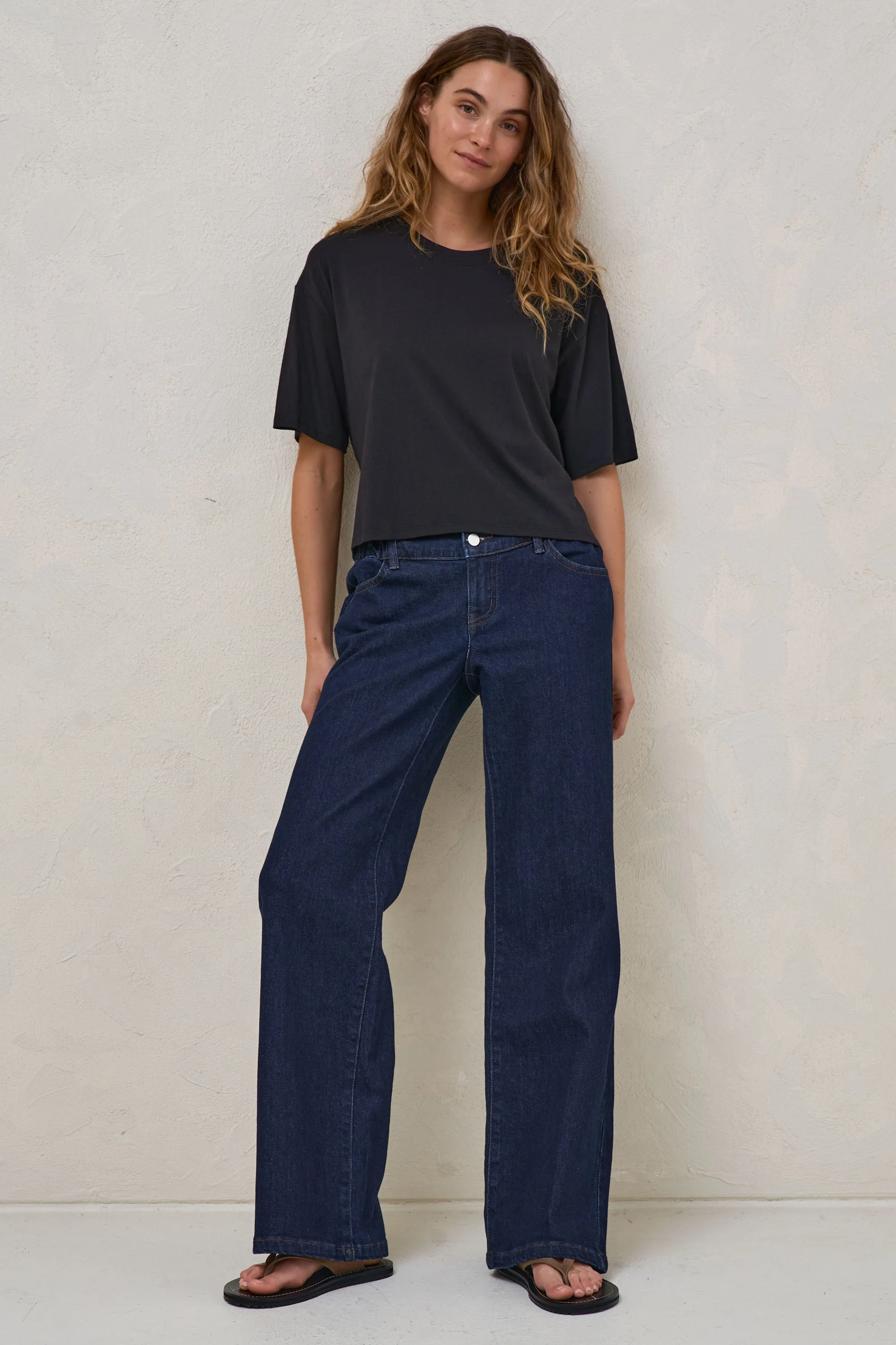 Day By Day Wide Leg Jeans - Indigo - Image 6